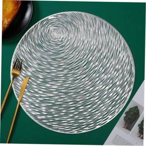 PVC placemat hibiscus flower table mat non-slip insulation