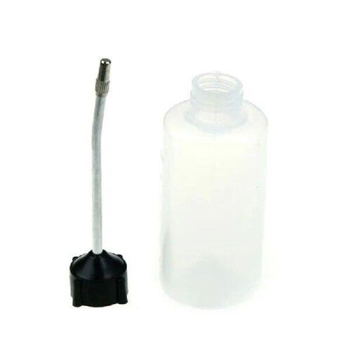 1pc 120ml Long Mouth Plastic Oiler Iron Head Plastic Oiler