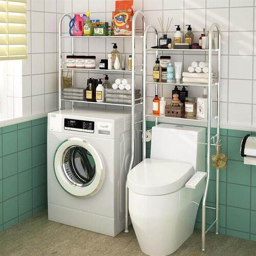 Bathroom toilet rack washing machine large storage shelf