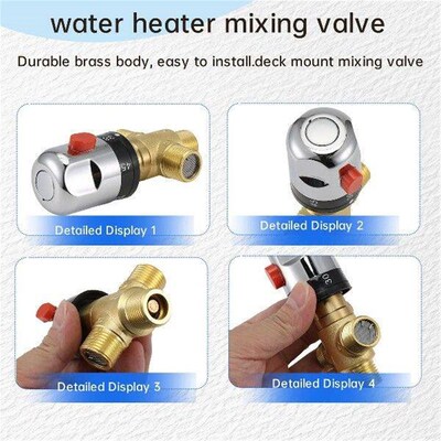 A56XA Thermostatic Mixing Valve Solid Brass G1/2 for Shower