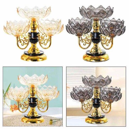 Rotating Snack Serving Tray Fruit Plate Fruit Bowl Modern