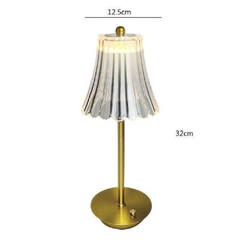 Acrylic Desk Lamp Rechargeable Touch Control for Home