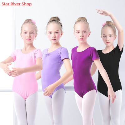 Girls Bodysuit Kids Leotard Gymnastics Dance Bodysuit Dance