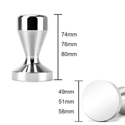 49mm 51mm 58mm Coffee Tamper Stainless Steel Cafe Shop Calib