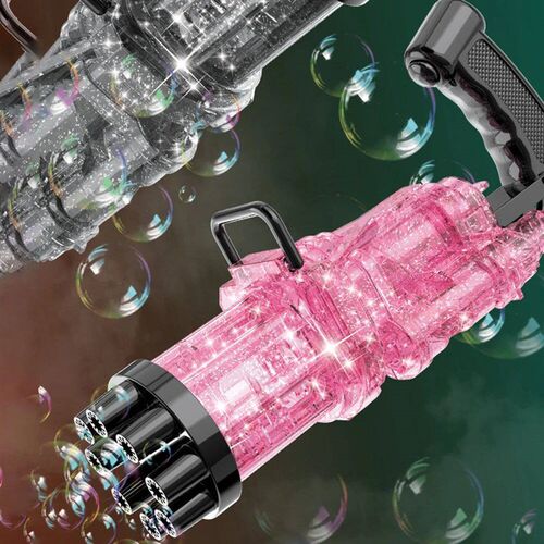 Bubble Gun Kids Toys Electric Automatic Soap Rocket Bubbles