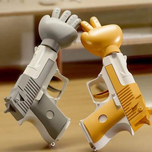 Fidget Toy Gun Toys Revolver Radish Guns Scissor Stone Cloth