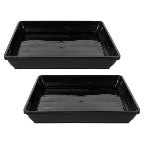 2 Pcs Flower Pot Base Plant Drainage Tray Planting Plants