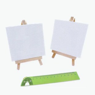 2 Sets Mini  Panel Wooden Easel Sketch Pad Settings For Pain