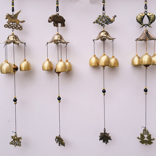 1Pcs Antique Wind Chime Copper Yard Garden Outdoor Living De