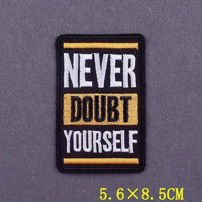 Slogan Embroidery Patch Iron On Patches For Clothing thermoa