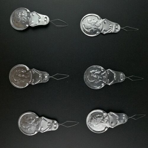 100pcs Silver Tone Wire Loop DIY Needle Threader Stitch Inse