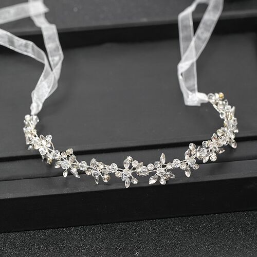Fashion Silver Color Headbands For Handmade Crystal Rhinesto