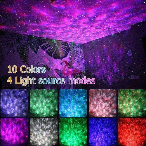 Colorful Starry Projector Galaxy Night Light Child Bluetooth