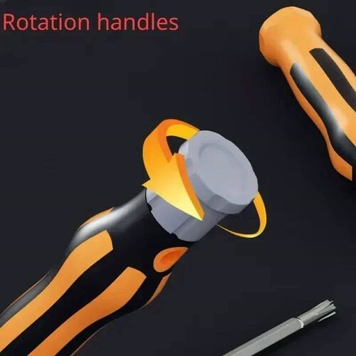 12 in 1 Magnetic Screwdriver Set Cross Flat Bits Multifuncti