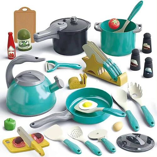Kids Kitchen Toys Accessories Toddler Pretend Cooking Playse