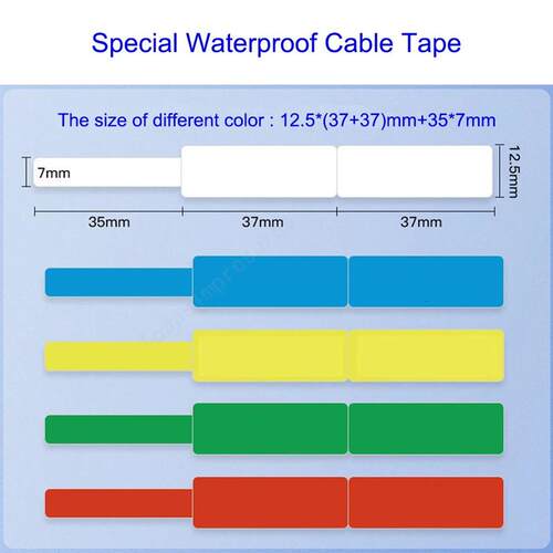 Niimbot D11 D110 Waterproof Label Printers Cable Paper Outdo