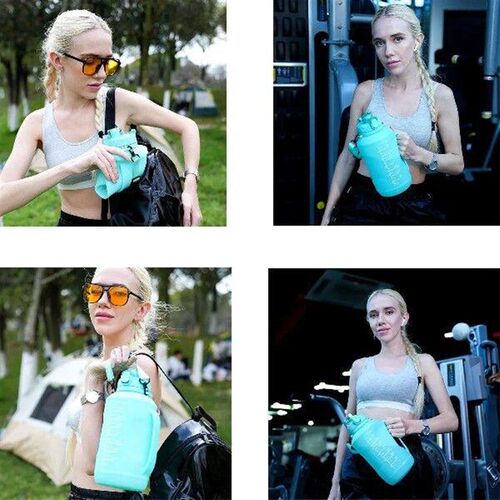 2000ml Silicone Water Bottles Travel Water Bottle Roll Up