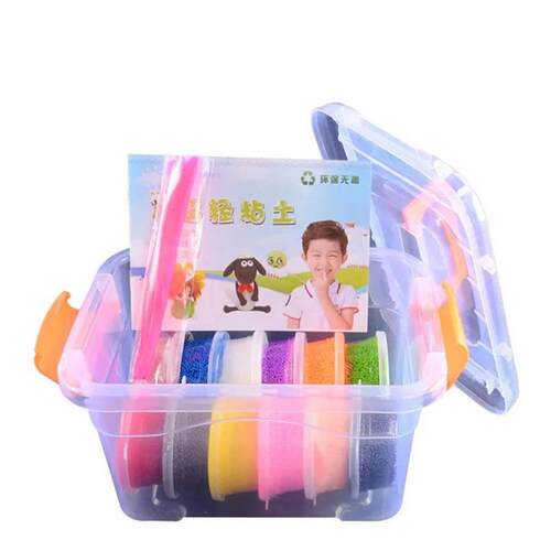 12/24/36 Colors Air Dry Fluffy Slime Modeling Clay Set Box C