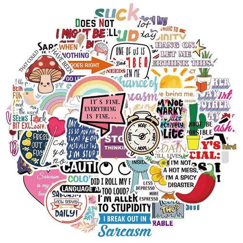 50pcs Inspirational Quote Stickers Vision Board Motivational