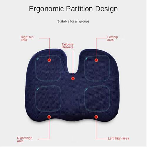 Orthopedic Memory Foam Seat Back Cushion Set Waist Suppo新款