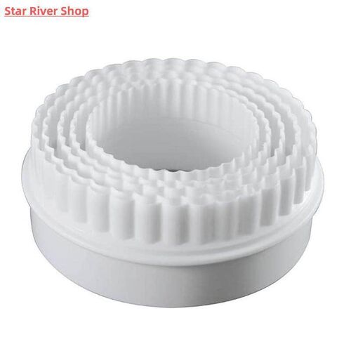 6 Size/Set Plastic Cupcake Round Shape Cookie Cutter Cake Mo