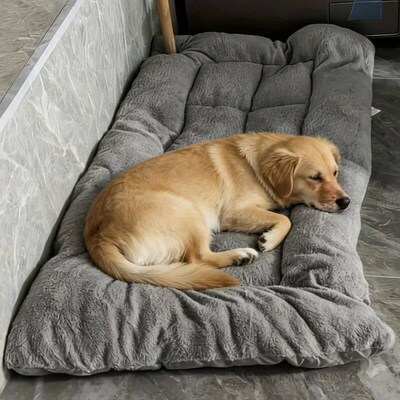 Extra Large Plush Dog Bed Sofa Thickened Super Soft Polyeste