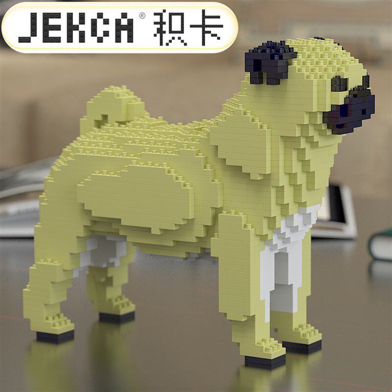 JEKCA积卡巴哥犬八哥犬书架摆件家居小装饰品客厅卧室酒柜桌面