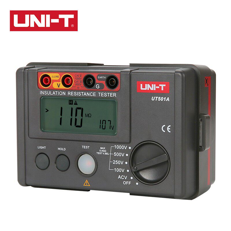 优利德绝缘电阻测试仪500V/1000V建筑绝缘电阻测试数字兆欧表