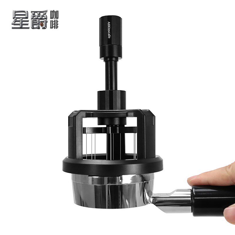 意式布粉针旋转针式布粉器磁吸可调节结块搅粉针散粉针吧台器具