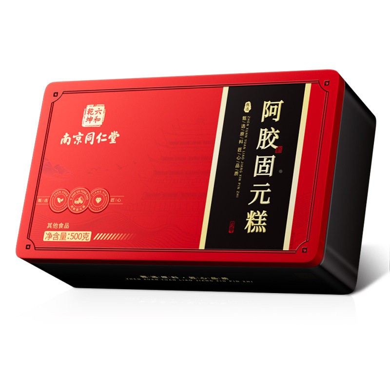 南京同仁堂六和乾坤阿胶费固元糕JWS500g包邮正保品障运险