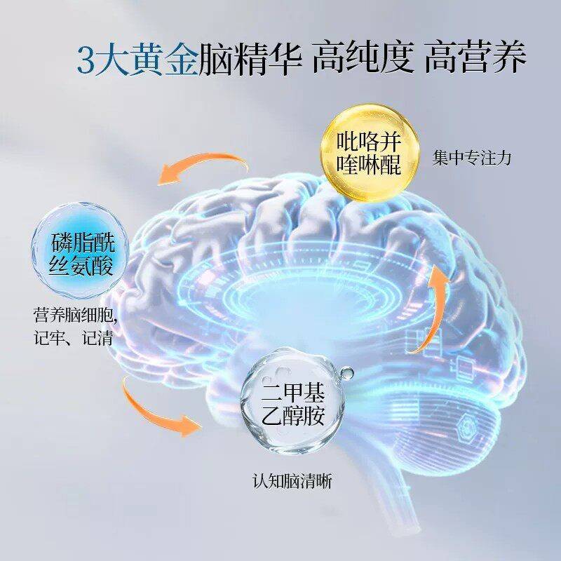 脑Tenla力素预补活防中e老年人脑退化专注成人记PYB忆力大脑年轻