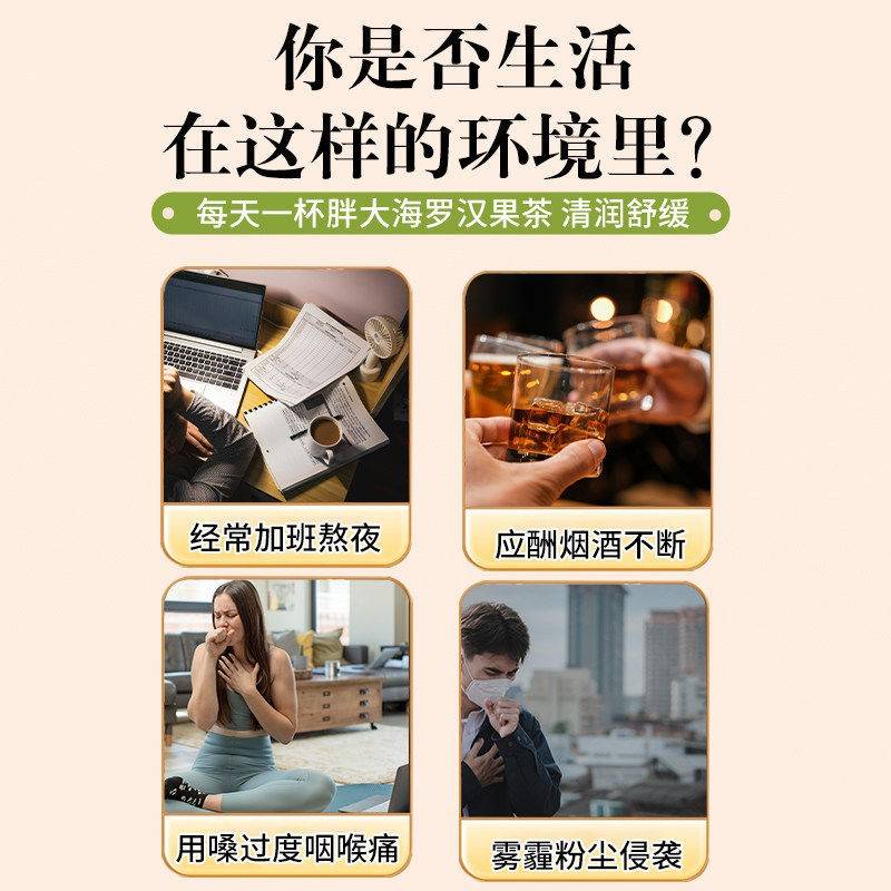 南京同仁堂润大海汉果WFD茶草本养生罗茶咽慢性非清护嗓胖喉正品