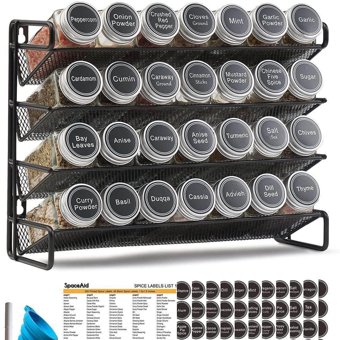 厨房四层组装置物架台面家用调料架 品多功能收纳架子黑色香料架,厨房/烹饪用具,抹布架/厨房清洁收纳架,淘宝优惠券,粉丝福利购,淘宝优惠卷