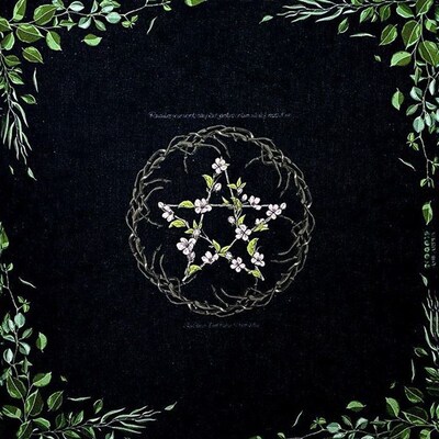 五芒星塔牌罗牌桌布Tarot推牌绒布垫子月亮神秘祭坛布桌布