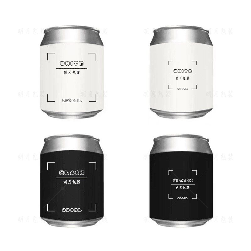 易拉罐空罐子铝罐容器密封咖啡奶茶杯空瓶啤酒食品级包装定制图案