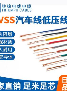 AVSS汽车线纯铜0.22 0.85 1.25 4 6 8 10 12平方低压改装电线