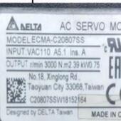 现货 ECMA C20807SS 原装 中达电通伺服电机 DAELTA台达伺服马达