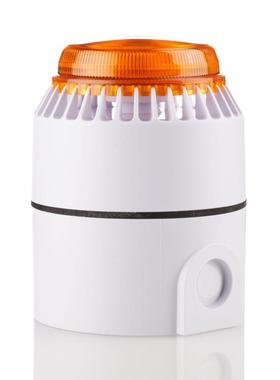 FL/AL/W/D EATON声光报警器白色底座黄色灯罩101dB 18-28V直流