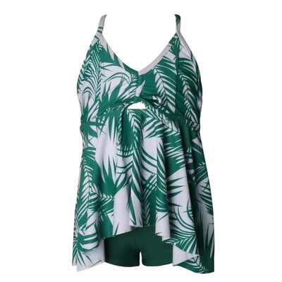 2022 Girls Floral swimsuit two-pieces swimwear kids sleevele