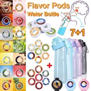 Flavored Water Bottle with 7 Flavoring Pods Air Scent Drinks