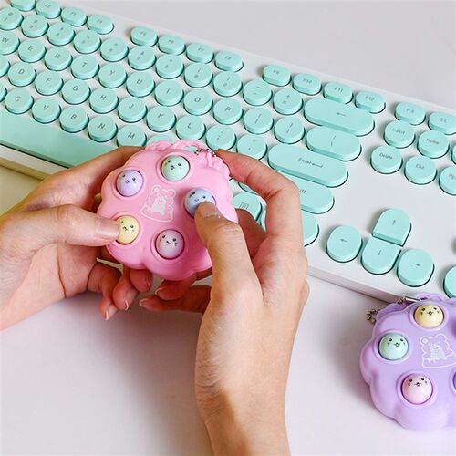NEW kawaii fidget toys whack a mole keychain Simple Dimple f