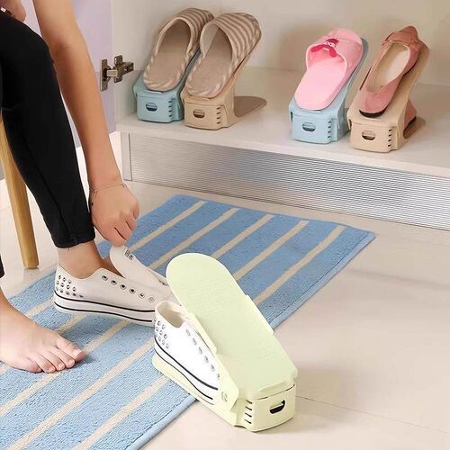 Adjustable Plastic Simple Shoe Rack Cabinet Shoe Storage Org