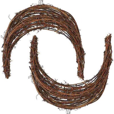 2 Pcs Decorate Rattan Garland The Ring Wedding Decorations