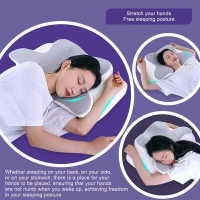 Memory Foam Pillows Butterfly Shaped Relaxing Cervical Slow