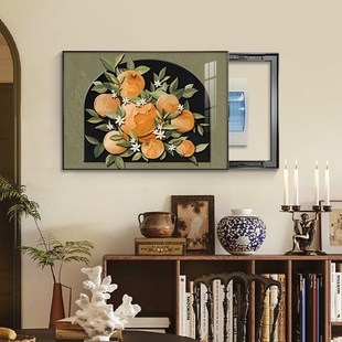 中古风电表箱装饰画202新款强弱配电箱开关盒遮挡挂画免打孔高级