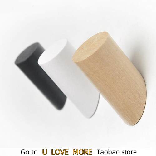Wood+Clothes+Hanger+Wall+Mounted+Coat+Hook+Decorative+Key+Ho