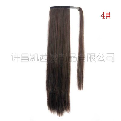 Long Straight Ponytail wig Extension Pony Tail Fake Hair假发
