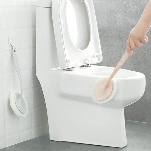 Long-handled toilet sponge brush, bathroom floor brush, nano