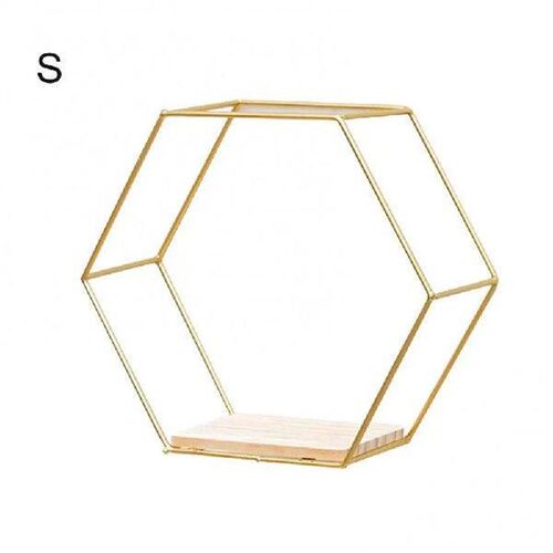 Decorative Nordic Hexagonal Iron Stand Small Pot Wall