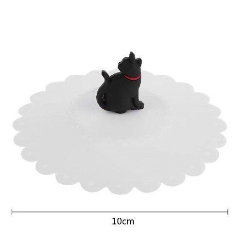 Cute Cat Food Grade Silicone Cup Cover Leakproof Drink